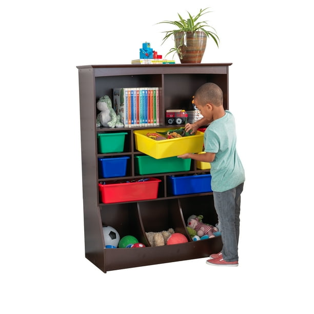 kidkraft 5 plastic bin storage unit
