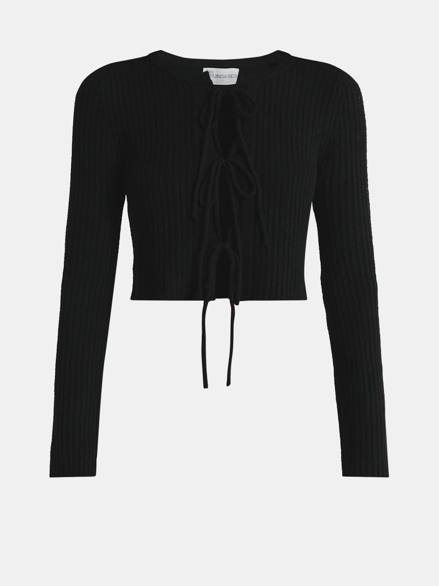 Bow-Tie Ribbed Cardigan, Women's - image 5