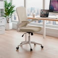 thumbnail image 1 of MAGMALIFE Silla de Escritorio Premium Ergonómica Modelo Cosmo, Silla de Oficina con Reclinacion y Altura Ajustable, Desplazamiento Suave y Sin Ruido de Alta Densidad y Resistente (Beige Champagne), 1 of 10