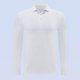 thumbnail image 1 of Blusa y camisa de manga larga con cuello vuelto para hombre, color liso, informal, elástica, deportiva, con botones, blusa de manga larga con cuello vuelto para hombre, tops de poliéster para hombre, 1 of 5