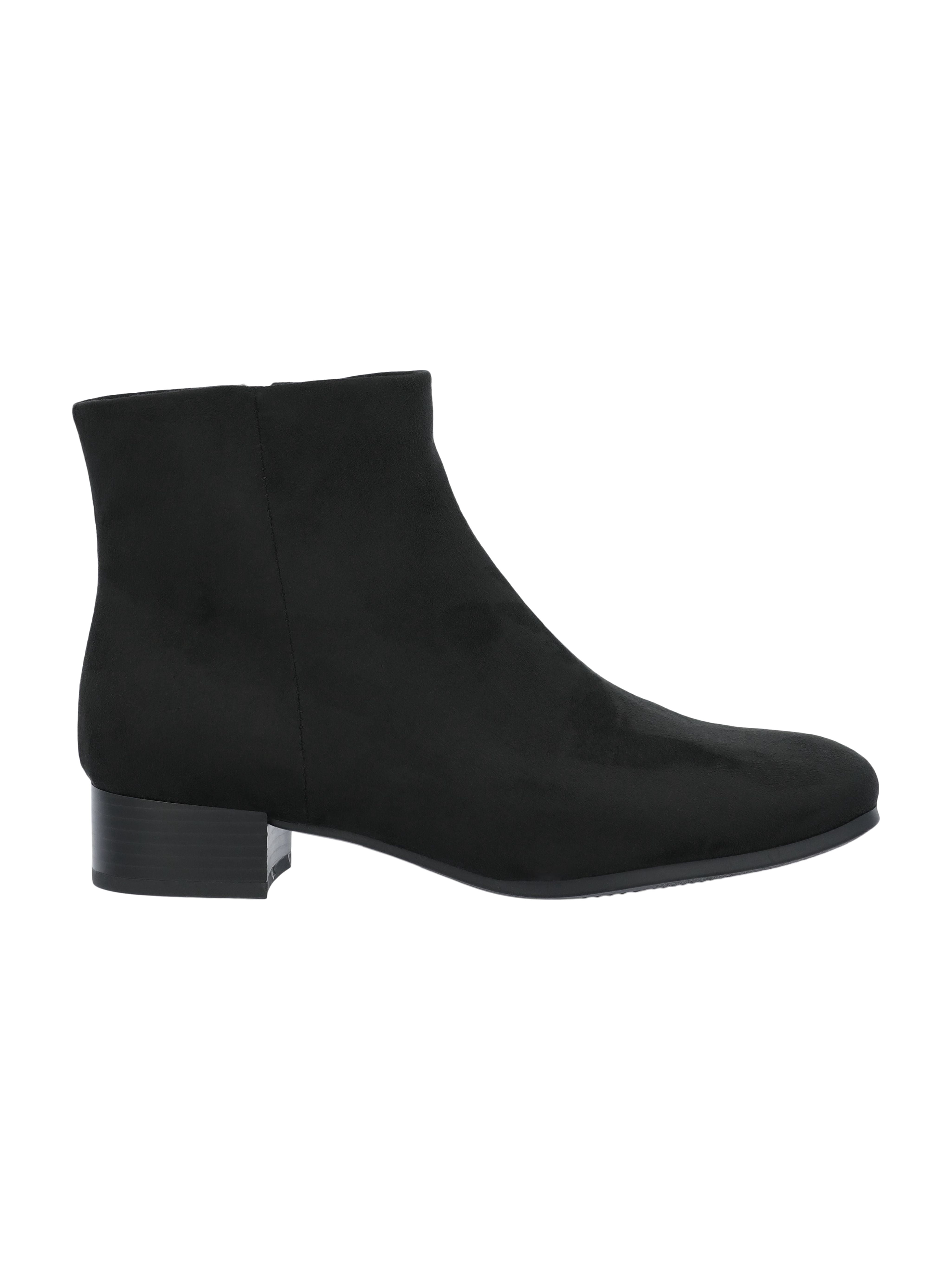Time and Tru Women's Faux Suede Ankle Boots, Wide Width Available