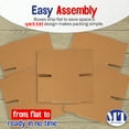 thumbnail image 3 of MT Products Brown Corrugated Cardboard Shipping Boxes 4" x 4" x 4" - Pack of 15, 3 of 7