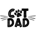 thumbnail image 3 of CafePress - Cat Dad T Shirt - Men's White Classic Cotton T-Shirts, 3 of 4