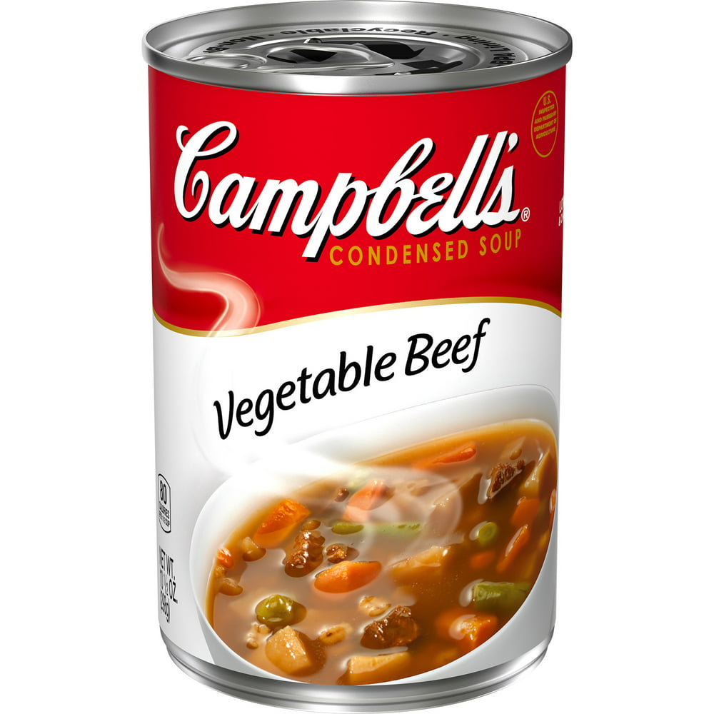 Campbell's Condensed Vegetable Beef Soup, 10.5 oz. Can - Walmart.com