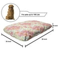 thumbnail image 2 of Garden Art Pet Bed, Botanical Romantic Flowers and Herbs in Pastel Colors on Off White Background, Resistant Pad for Dogs and Cats Cushion with Removable Cover, 24" x 39", Multicolor, by Ambesonne, 2 of 4