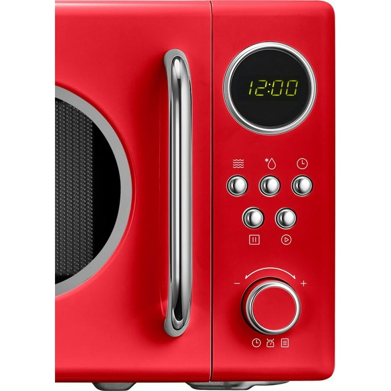 0.7 Cu. Ft. Retro Compact Microwave - Red - Walmart.com
