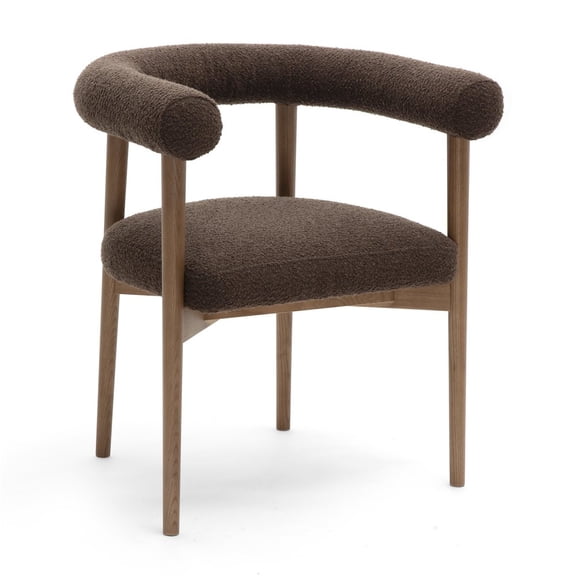 TOV Furniture Spara Chocolate Brown Performance Boucle Dining Chair