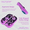thumbnail image 2 of WISHAVEN Glow-in-The-Dark Soft Silicone Protective Cover Case for Nintendo Switch/Switch OLED Joycon Controller, Purple, 2 of 5