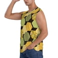 thumbnail image 3 of Bixox Men's Bee honey Printed Shirt Sleeveless Fitness Tank Top-Small, 3 of 7