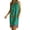 A Green, variant on Summer Dresses for Women Boho Spaghetti Strap Crewneck Sleeveless Knee Length Sundresses Floral Beach Vacation Dress S-2XL