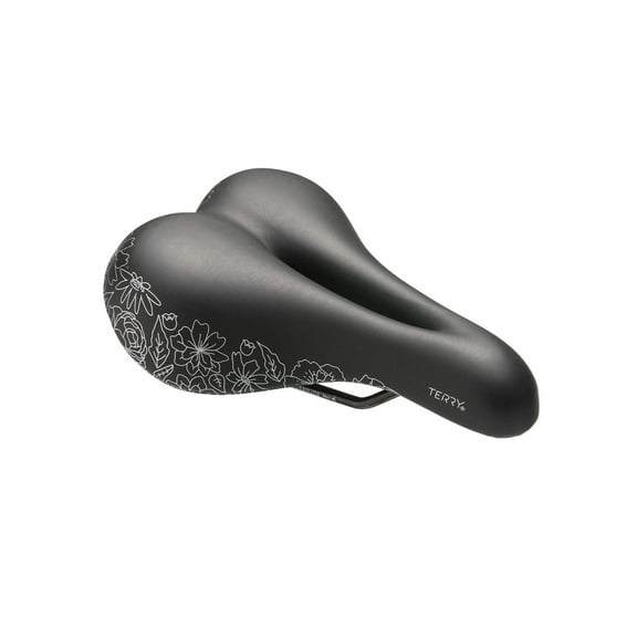 Terry Bike Saddle Womens Cite X Gel Saddle, Bicycle Seat for Women, Wide Comfortable Shock-Absorbing Gel Bike Seat With Center Cutaway