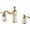 Gold, variant on European Bathroom Sink Double Handle Three Hole Bath Mixer Tap Contemporary Brass Deck Mount Bathroom Vessel Sink for Bathroom Hotel,Rose Gold