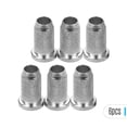 thumbnail image 1 of String-Through Body String Ferrules Small Size Metal Hardware Parts for Electric Guitars Set of 6PCS Silver, 1 of 6
