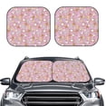 thumbnail image 2 of Fotbe Seafood 2-Piece Car Windshield Sun Shade | Sun Blocker for Car Windshield | Foldable Automotive Interior Accessories for Sun Protection-Large, 2 of 7