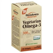 Sundown Naturals Plant Based Omega-3 300 mg, Softgels 30 ea