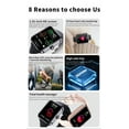 thumbnail image 3 of for i-Phone 14 Smartwatch, Fitness Activity Tracker for Men Women Heart Rate Sleep Monitor, Step Counter, 1.91" Full Touch Screen Fitness Tracker Smartwatch - Black, 3 of 5