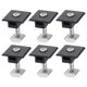 thumbnail image 1 of Uxcell 6Pcs Abrazadera Media para Panel Solar, Abrazaderas Centrales de Panel Solar de Aluminio de 35 mm, Sistema de Montaje de Riel Solar PV, Negro, 1 of 1