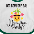 thumbnail image 4 of Inktastic Hawaiian Party Pineapple Girls Baby Bib, 4 of 4