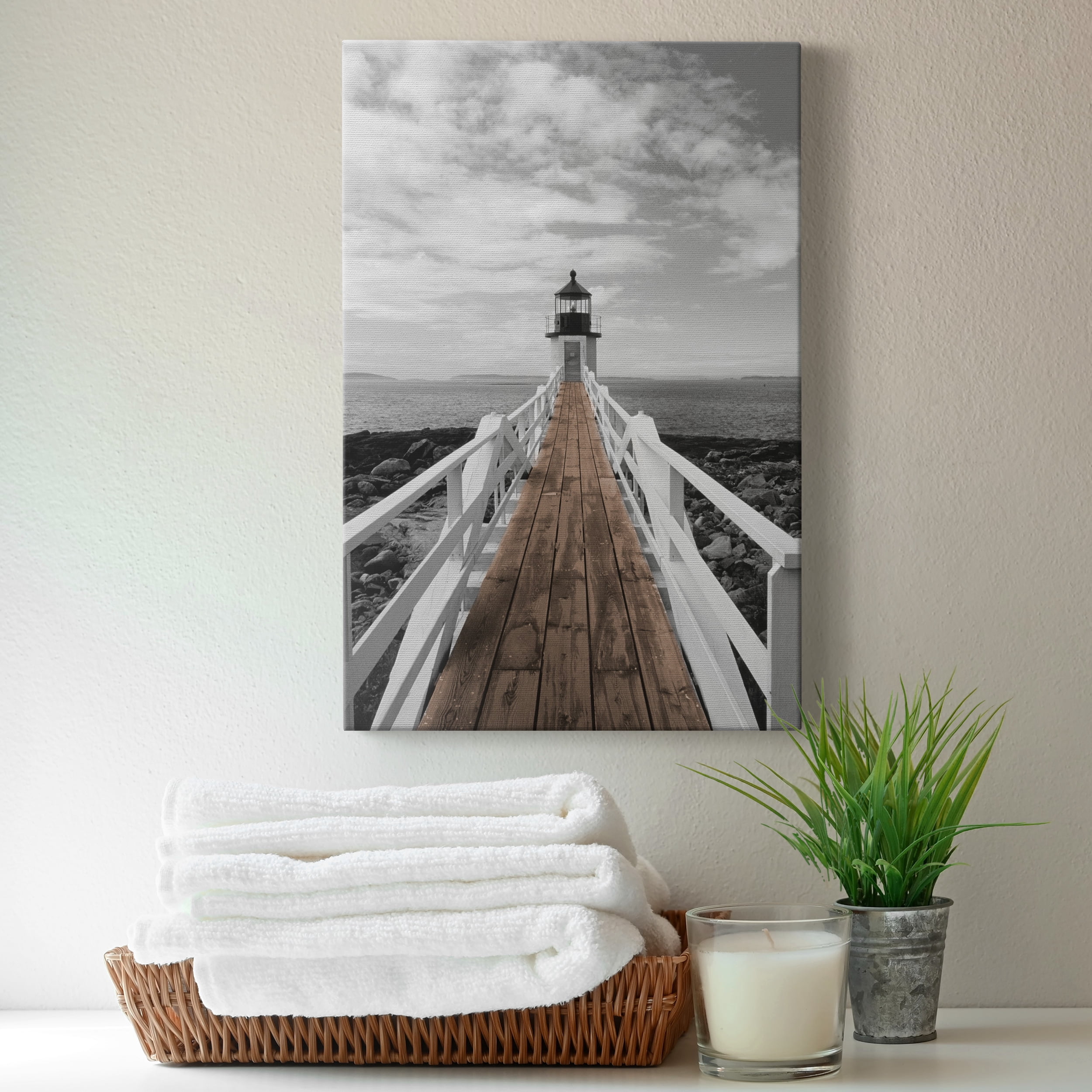 Port Clyde Lighthouse Premium Gallery Wrapped Canvas - Ready to Hang - 18 x 27