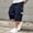 Dark Blue, variant on Men's Olive Green Cargo Shorts With 7/8 Length And Multiple Pockets Featuring Loose Fit Cuts For Summer Streetwear Hiking Fishing Camping Yard Chores Army Green L