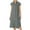 Gray, variant on Busydd Summer Dresses for Women 2025 Trendy Solid Color Button Cotton Linen Dress Lapel Sleeveless Midi Dresses for Women Loose Comfy Casual Sundresses for Women with Pockets Wine M