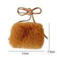 thumbnail image 2 of Monedero cruzado esponjoso para niñas y niños, bolso borroso, bolso de felpa, 2 of 6