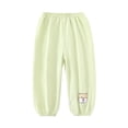 thumbnail image 2 of DJDLJWCJ Toddler Boys Joggers Pants Elastic Waist Stretch Casual Pants Solid Color Lightweight Pants Green Size 0-1 Years, 2 of 7