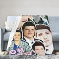 thumbnail image 2 of Josh Actor Hutcherson Blanket Soft Throw Blanket Micro Fleece Fuzzy Blankets Thin Bed Couch Decor for Men Women Adult Nap Bedroom Office All Season 40x30 in, 2 of 9