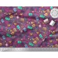 thumbnail image 3 of Soimoi Poly Georgette Fabric Camera,Hat & Briefcase Travel Fabric Prints by Yard 42 Inch Wide, 3 of 4