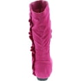 thumbnail image 4 of Kali Footwear Girls Event Jr Faux Suede Ruffle Boots, 4 of 7