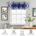 Curtain Valances for Kitchen Windows,Short Valance Ocean White Coral on ...