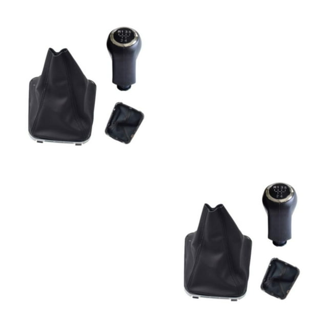 Transemion Easy To Install Gear Shift Knob Gaiter Shoe Cover Case For Seamless Transmission Durable type 1 2Set