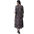 thumbnail image 3 of eloria Printed Women's Fashion Stylish Knee Length In Mandarin Neck Design Dress, 3 of 5