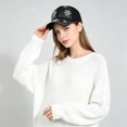 thumbnail image 5 of QASIEATN Daily Wear Baseball Caps for Women Adjustable Breathable Baseball Cap for Women Sequins Casual Sports Cap Hat Fall Fashion Accessories, 5 of 6