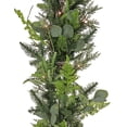 thumbnail image 4 of HGTV Home Collection by National Tree Company Pre-Lit Artificial Christmas Garland, Green, Winter Garden Eucalyptus, Pine Cones, 50 Warm White LED Lights, Battery Operated, Timer, 6 Feet, 4 of 5