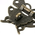 thumbnail image 4 of 2 Antique Style Latch Vintage Latches Hasp Latch Lock Clasp Butterfly Buckle Lock for Decorative Cabinet Cupboard Jewelry Box Gift Box Suitcase, 4 of 5