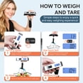 thumbnail image 6 of Travel Inspira Digital Luggage Scale, 110LB Portable Handheld Baggage Scale for Travel, Suitcase Scale with hook, Battery Included with Overweight Alert, White Backlight LCD Display - Silver, 6 of 9