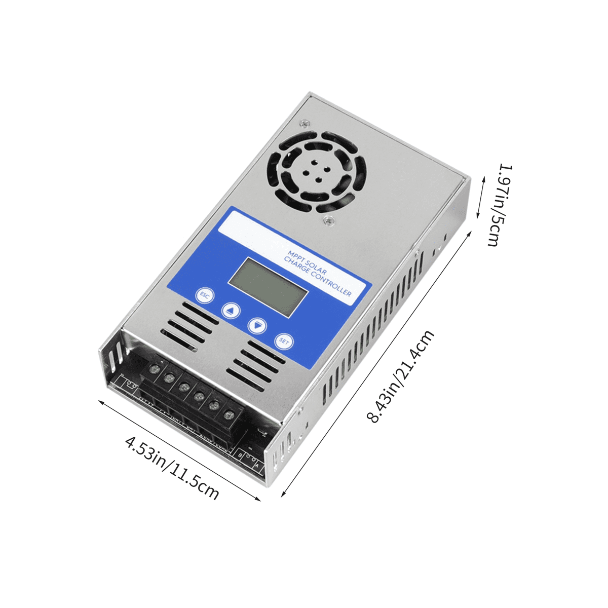 40A MPPT Solar Charge Controller 12V24V36V48V Auto Adapting Lead Acid Lithium Battery Charging for Solar Panel Regulador