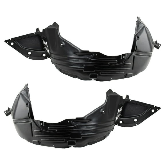 TRQ Front Inner Fender Liner Set Fits Select 2009-2014 Nissan Maxima NI1248119 NI1249119