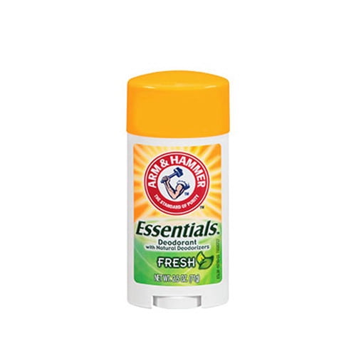 Arm And Hammer Essentials Natural Deodorant, Fresh 2.5 Oz, 3 Pack
