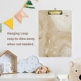 thumbnail image 4 of FMSHPON Marble Golden Clipboard Hardboard Wood Nursing Clip Board and Pull for Standard A4 Letter 13x9 inches, 4 of 4