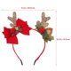 thumbnail image 4 of Diadema de astas navideñas, diadema con lazo, diadema decorativa, linda diadema para mujer., 4 of 6