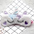 thumbnail image 2 of Niños Adultos Máscaras para los ojos Máscara para dormir con los ojos vendados para los ojos Púrpura Zulema Máscara de ojos unicornio, 2 of 8