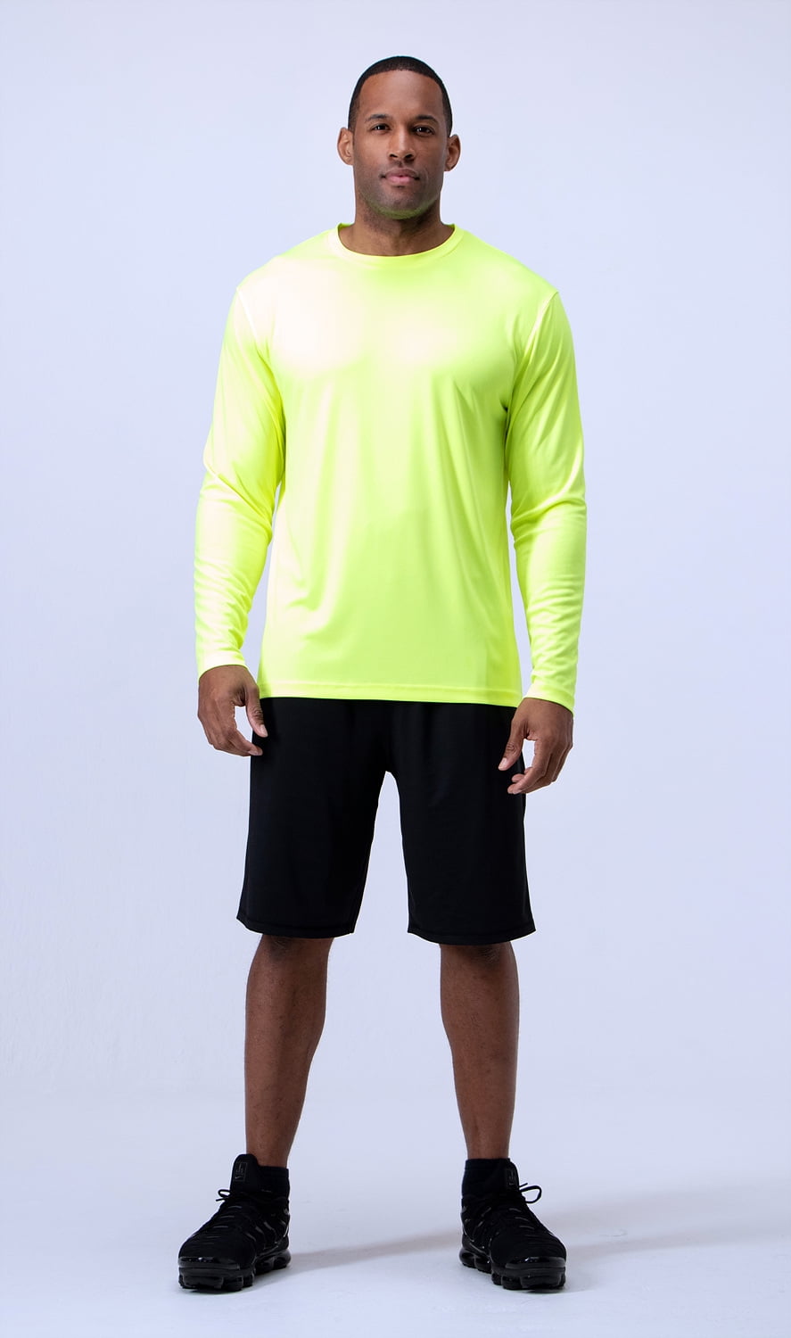 DEVOPS 2 Pack Men's UPF 50+ Sun Protection Long Sleeve dry Fit Fishing  Hiking Running Workout T-Shirts (Medium, Dark Royal) 