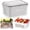 Grey, variant on Fruit Storage Container with Removable Colander, Leakproof, for Fridge