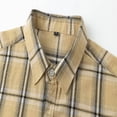 thumbnail image 4 of Busydd Shirts for Men Plus Size M-4XL Trendy Plaid Long Sleeve Shirt Turndown Collar Button Up Shirt Comfy Oversized Casual Shirts, 4 of 8