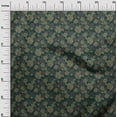 thumbnail image 3 of oneOone Georgette Viscose Forest Green Fabric Abstract Floral Sewing Craft Projects Fabric Prints By Yard 42 Inch Wide, 3 of 4