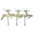SATRINO 3Piece 2D Lighted Christmas Deer Family Set, Large Outdoor