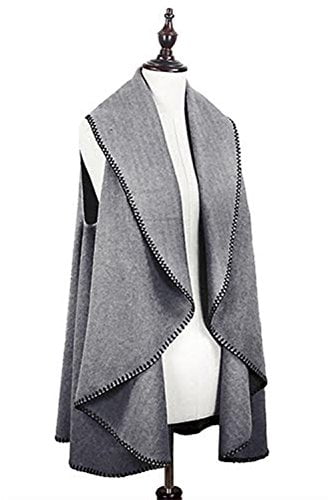 black wooly cardigan
