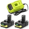 thumbnail image 1 of Cargador de batería Doscott 18 V, 3600 mAh, iones de litio, paquete de 2 unidades P117, 1 of 7